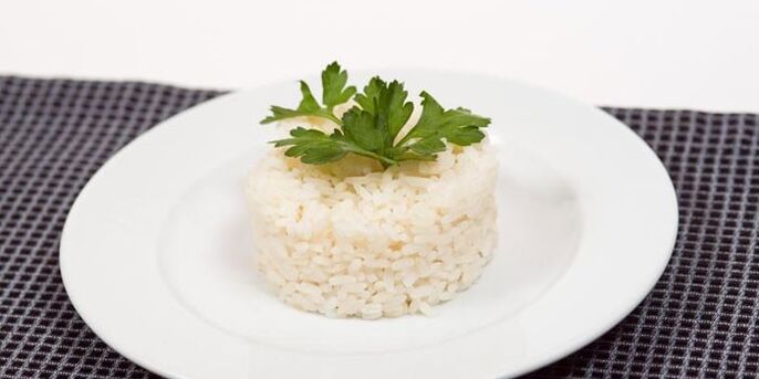Rice cooked without salt